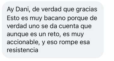 Testimonio de un participante